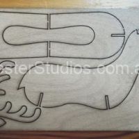 Flat Packed Reindeer- postcard