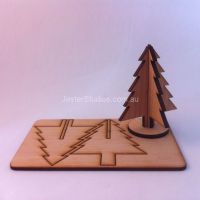Flat Packed Christmas Tree- postcard