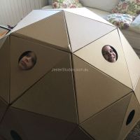 Cardboard Geodesic Dome